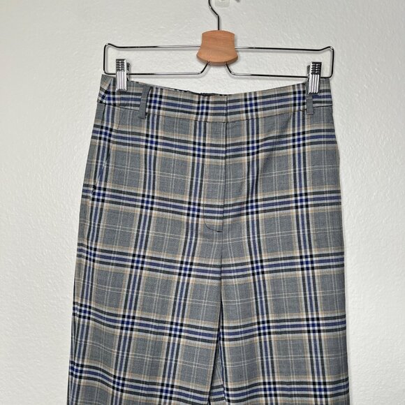 Tibi Womens Taylor Lucas Suiting Academia Plaid Dress Pants Size 2 - Picture 4 of 11